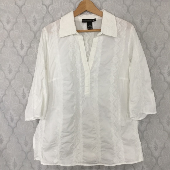 Vintage Lane Bryant Boho Peasant Top SZ 14/16 - Picture 2 of 4